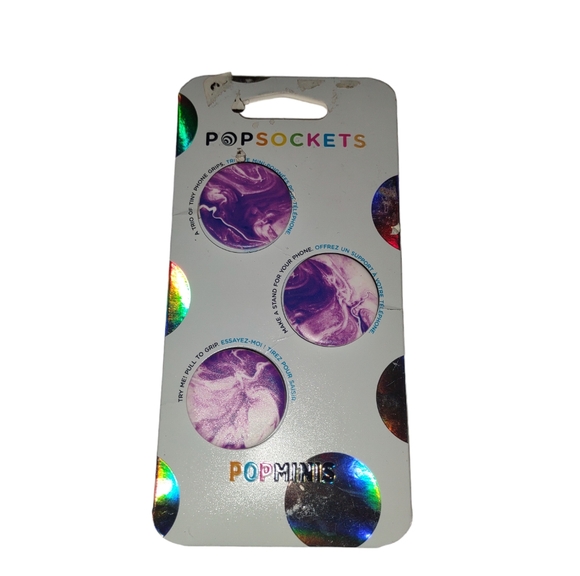 New swirls purple Mini Popsockets PopMinis - Picture 1 of 6